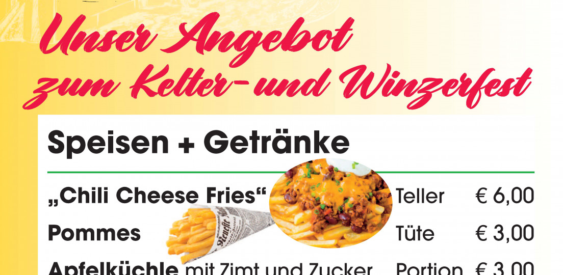 Eisinger Kelterfest 29.08./30.08.